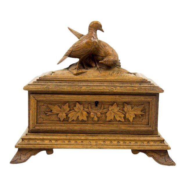 Black Forest Water Bird Jewelry Box Chairish