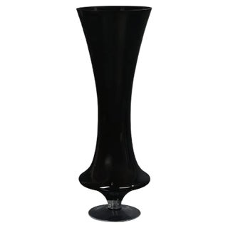 Silvia Glass Vase in Black from VGnewtrend For Sale