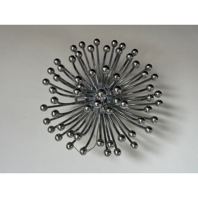 Vintage Italian Design " Pistillo " - Style Chrome Sconce Lamp For Sale - Image 13 of 13