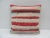 Handmade Red and White Striped Kilim Pillow Cover For Sale - Image 4 of 4