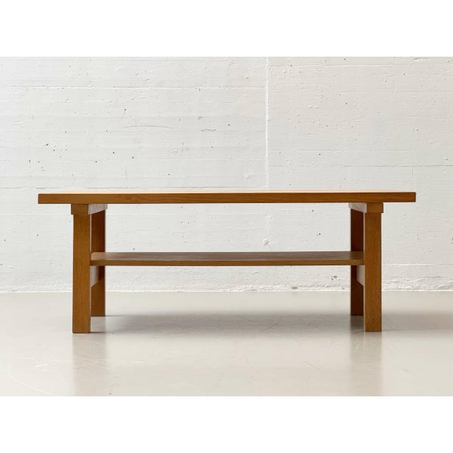 Mid-Century Scandinavian Oak Coffee Table, 1970s For Sale - Image 9 of 17
