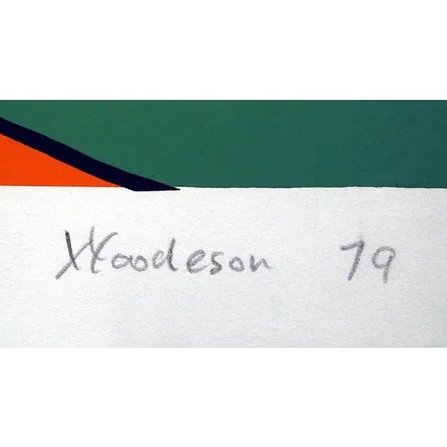 Tintagel Woodeson, Keith K. Year: 1979 Screenprint, signed and numbered in pencil Edition: AP Size: 26 in. x 33 in. (66.04...