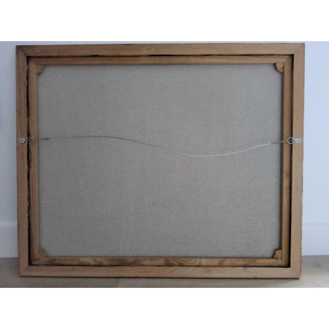 Mid Century Swedish Modernist Naivist Maritime Oil Painting of a Fisherman For Sale - Image 16 of 18