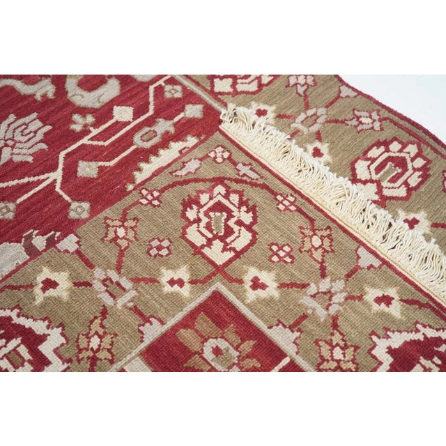 Cream Sumak Rug 4'1'' X 6'1'' For Sale - Image 8 of 10
