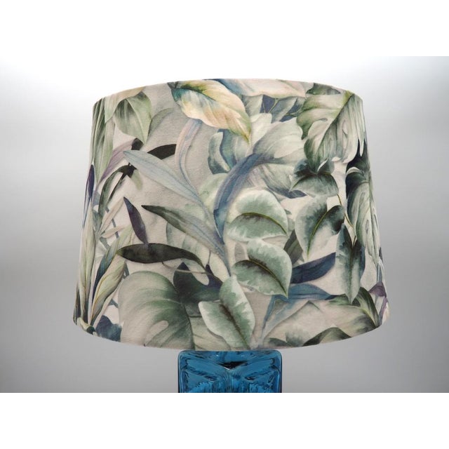 Vintage Scandinavian Blue Glass Lamp from Pukeberg, Sweden, 1970s For Sale - Image 11 of 14