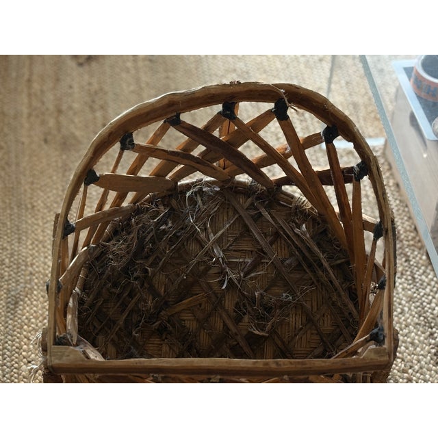 Vintage Equipale Folk Art Leather Chair From Mexico 1930’s-40’s For Sale - Image 9 of 11