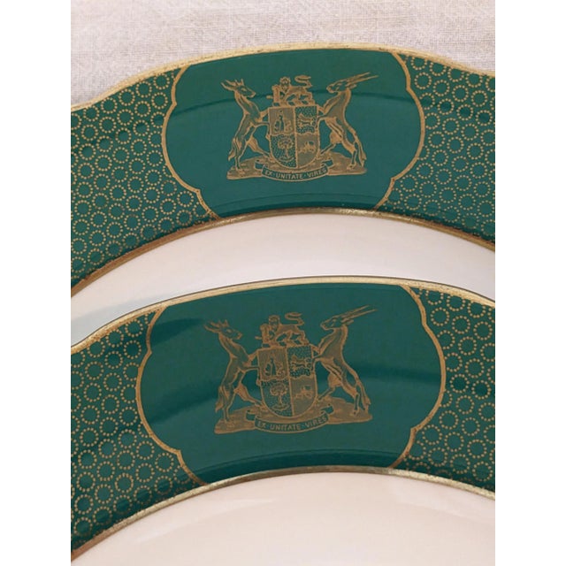 1940s Spode Plates and Compote With South Africa Old Coat of Arms 7