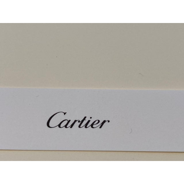 Cartier Cartier Paris “Tank” Stationery Set, 10 Cards & Envelopes in Original Box 1990s For Sale - Image 4 of 12