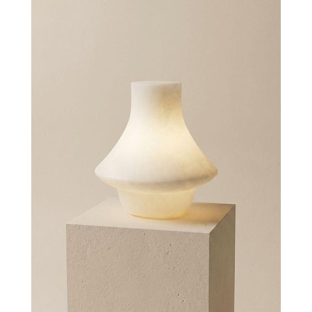 Stone Llar Alabaster Table Lamp by Luis Gimeno For Sale - Image 7 of 9