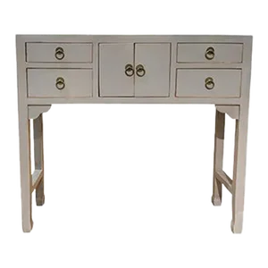Asian Light Gray Beijing Console Table