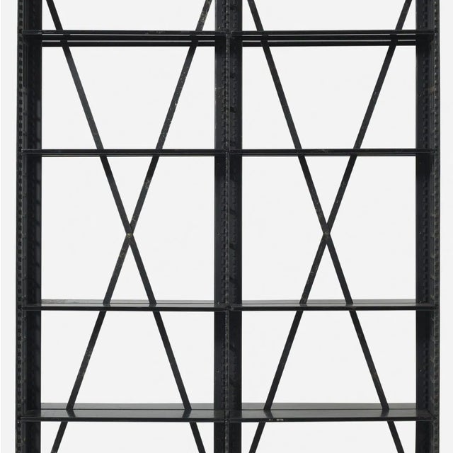 Attributed Stanford White Library c. 1890 cast iron, enameled steel 63.25 w x 20 d x 90.5 h inches Library features...