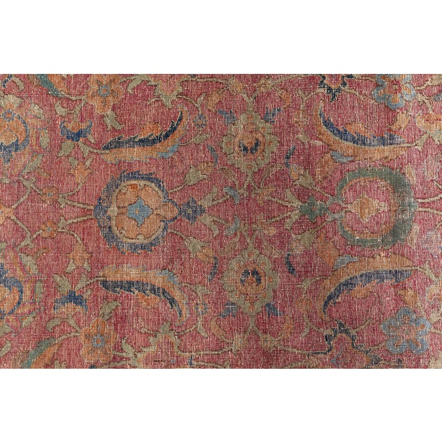 17th Century Antique Esfahan Rug For Sale - Image 5 of 8