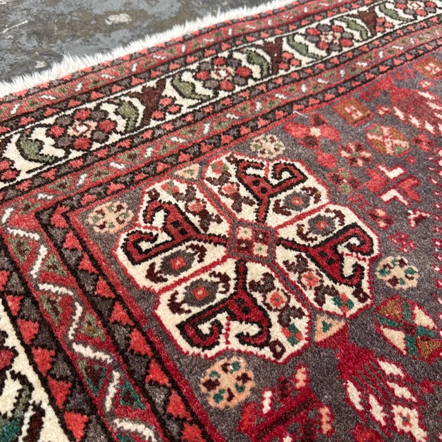 3ft 7in × 5ft 4in Persian Area Rug From Iran, Vintage For Sale - Image 10 of 12
