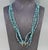 Late 20th century turquoise heishi and small nugget multi strand necklace. Four large polished turquoise nuggets mostly...