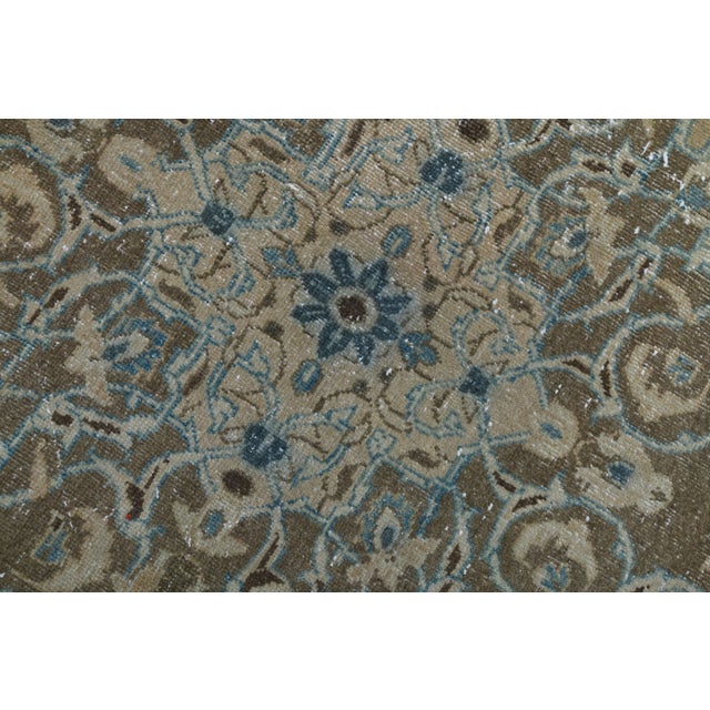1960s Vintage Persian Handmade Wool Cotton Yellow Area Rug For Sale - Image 9 of 11