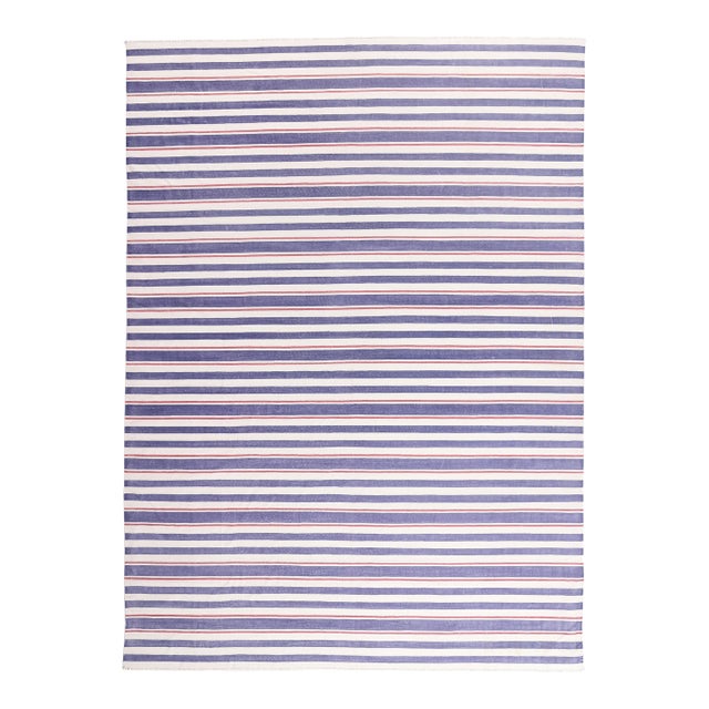 Vintage Indian Dhurrie Rug, 09'11 X 13'09 For Sale