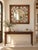 French Country Vintage Old World Variegated Patinated Metal Scrollwork Mirror With Beveled Glass For Sale - Image 3 of 4