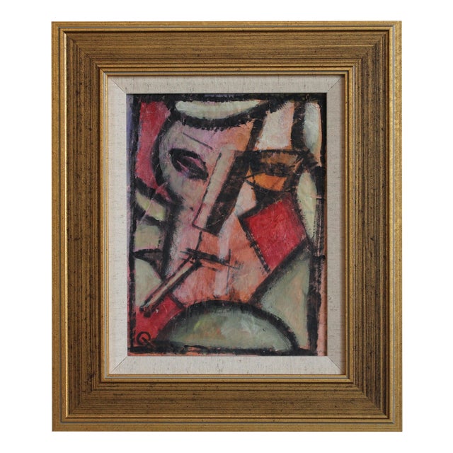Florentine School Artist, Hidden Portraits XVII, 1990s, Acrylic on Canvas, Framed For Sale