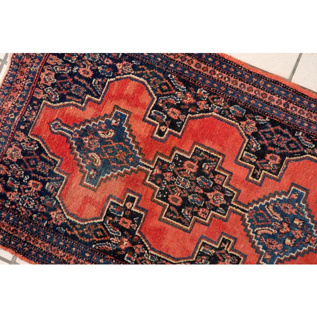 1920s, Antique Persian Senneh Rug 1' X 3' For Sale In New York - Image 6 of 11