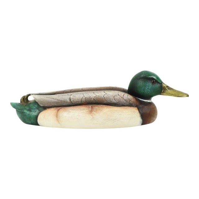 1960s Male Duck in Brass and Resin from Elli Malevolti, Italy, 1960s For Sale - Image 5 of 13