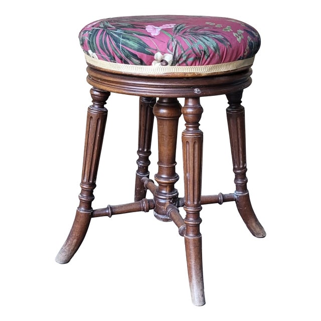 19th Century Napoleon III Piano Stool For Sale