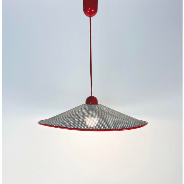 Metal Vintage Italian Pendant Lamp, 1980s For Sale - Image 7 of 7