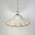 Metal Mid-Century Murano Swirl Fazzoletto Glass Pendant Lamp, Italy, 1970s For Sale - Image 7 of 9