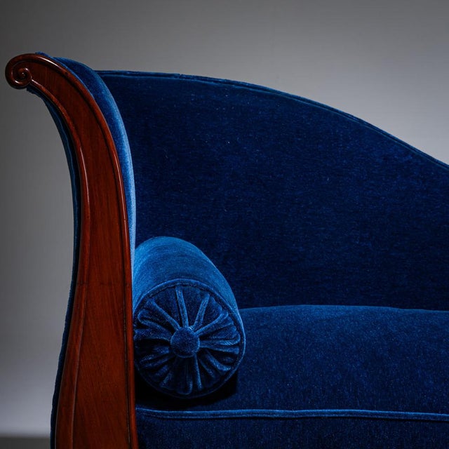 Wood Antique French Chaise Lounge, 1830 For Sale - Image 7 of 12