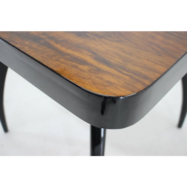 Brown Spider Coffee Table from Jindrich Halabala, Czechoslovakia, 1940s For Sale - Image 8 of 10