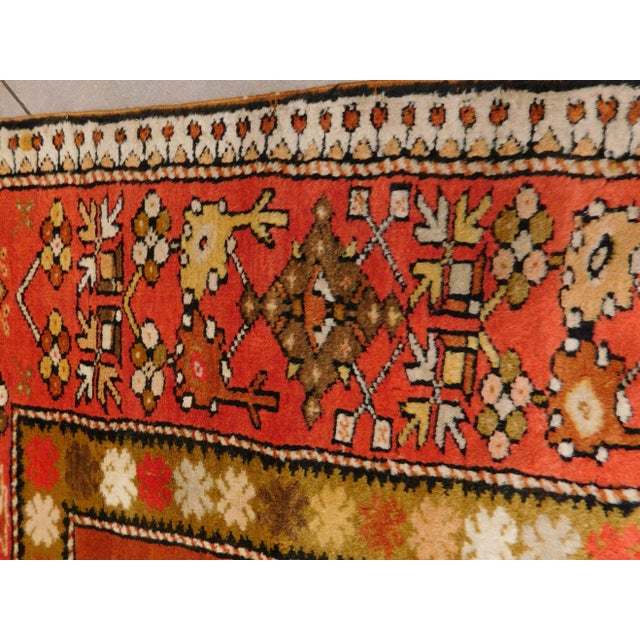 Burnt Orange Vintage Turkish Wool Rug. 4'8"x 7'4" For Sale - Image 8 of 13