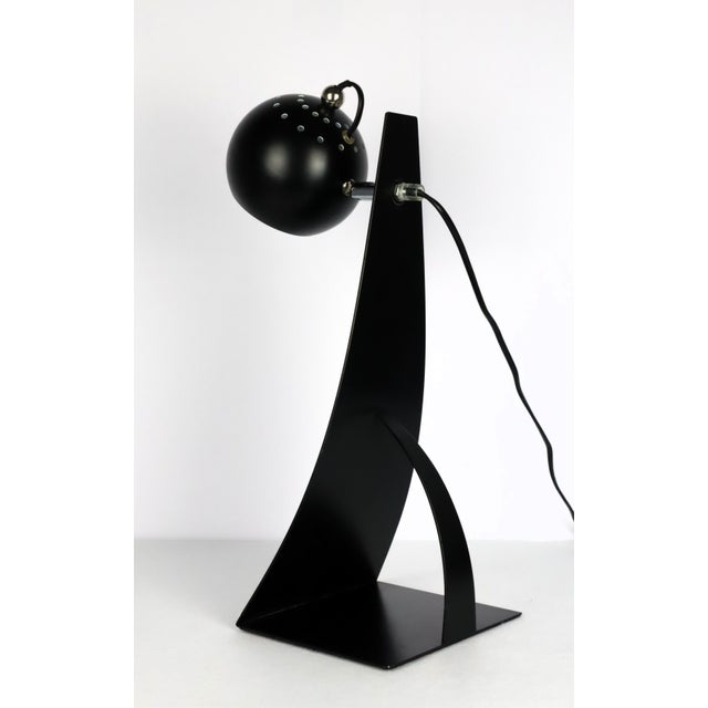 Vintage Brilliant Lamp in Black Metal, 1990 For Sale - Image 3 of 13