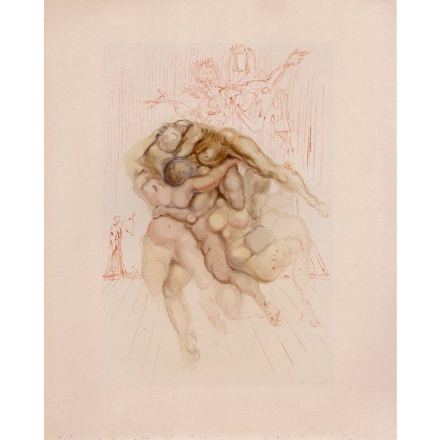 Salvador Dali, Wrathful Souls, 1964, Woodcut For Sale - Image 6 of 8