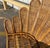 1970s Rattan Woven Wicker Peacock Fan Back Lounge Chair For Sale - Image 9 of 12