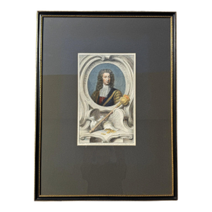 1741 Hand Colored Engraving of Henry Boyle, Lord Carleton by Jacobus Houbraken