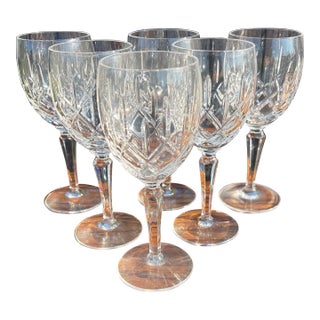 1990s Lady Anne Water Goblets - Set of 6 For Sale