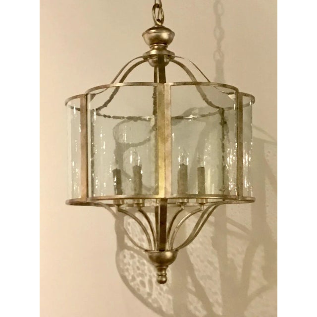 Currey & Co. Seeded Glass Transitional Ladock Lantern For Sale In Atlanta - Image 6 of 6