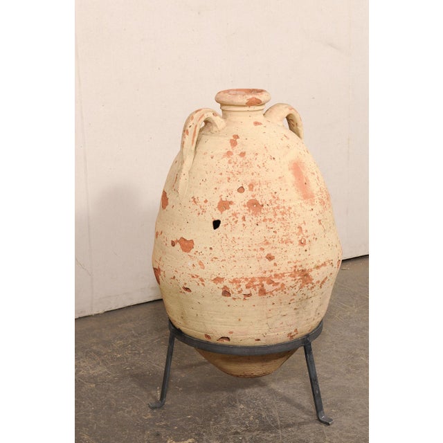 18th C. Mediterranean Jar on Custom Stand For Sale - Image 10 of 11