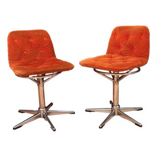 Swivel Chairs, 1960s, Set of 2 For Sale