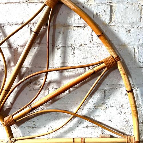 Vintage Bamboo Headboard for Queen Size Bed For Sale - Image 6 of 11