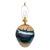 Late 20th Century Drip Glaze Pottery Table Lamp For Sale