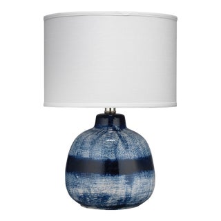 Jamie Young Batik Table Lamp with Linen Shade, Small For Sale