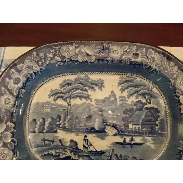 Large Staffordshire Platter With Hand Forge Warming Pan For Sale - Image 9 of 11