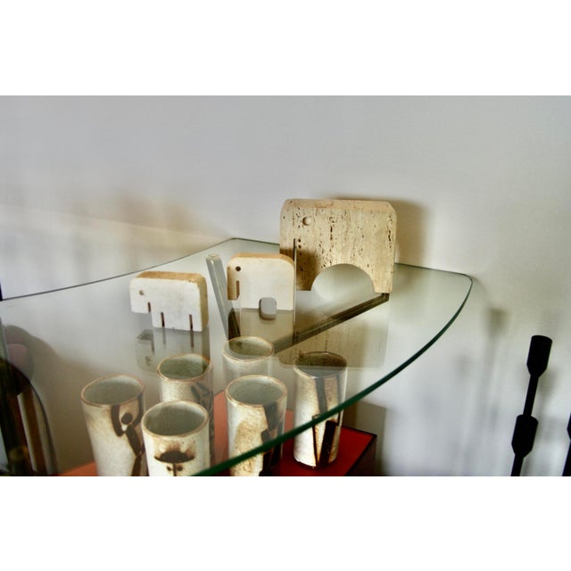Elephant Group in Travertine by Enzo Mari for Fratelli Mannelli, 1970, Set of 3 For Sale - Image 3 of 8