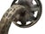 Metal Antique Arts & Crafts Bradley & Hubbard Floral Medallion Cast Iron Andirons – Pair (C. 1890–1920) For Sale - Image 7 of 8