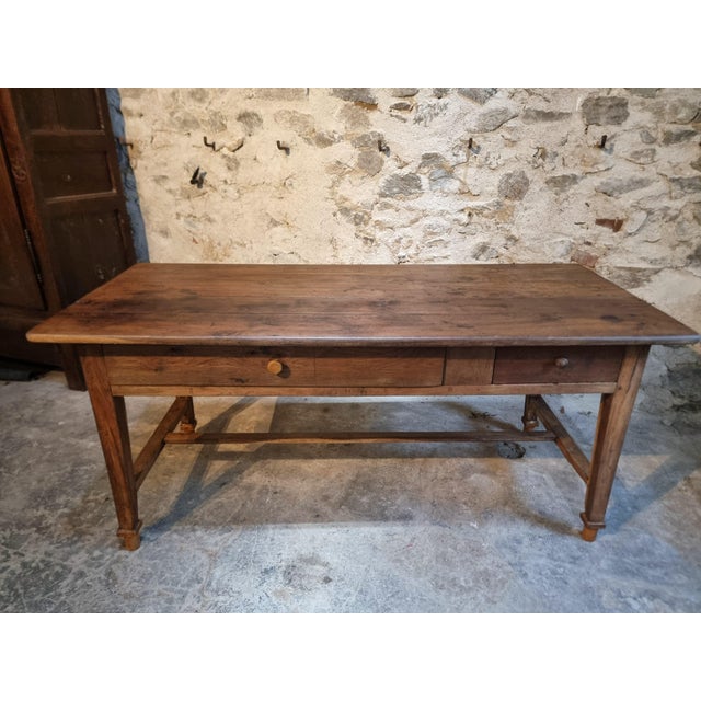 Antique 19th Century Rustic French Oak Farmhouse Table For Sale - Image 18 of 18