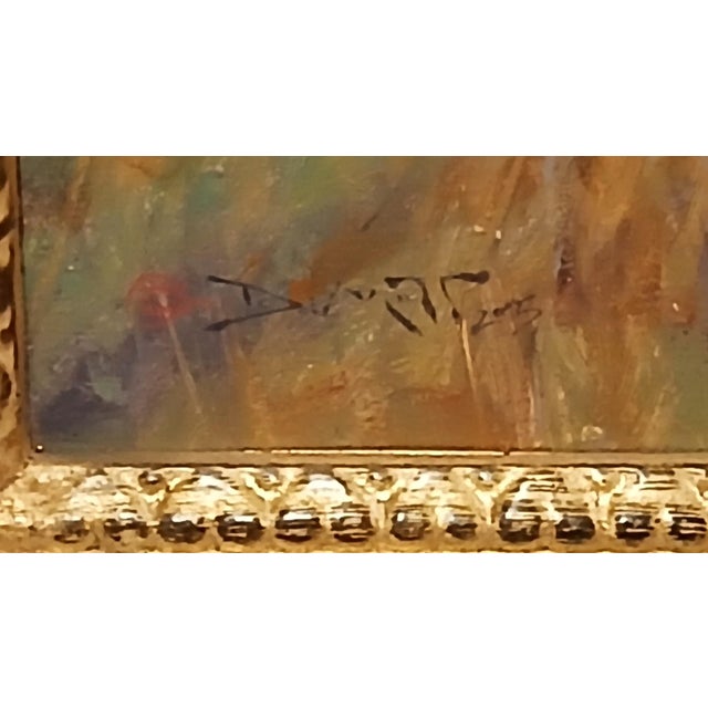2010s John DeMott, Signed & Framed Oil Painting "On the Alert" For Sale - Image 5 of 5