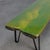 Handmade Green Epoxy Fusion Bench, 1990s For Sale - Image 6 of 11