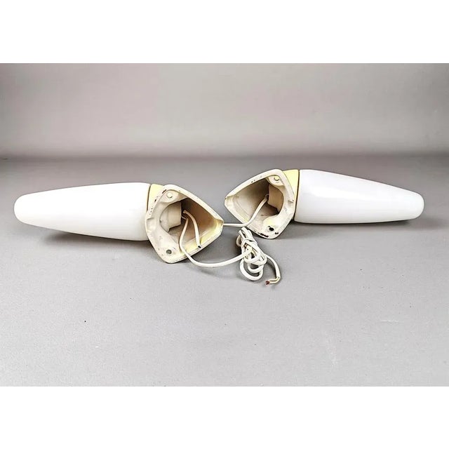 Porcelain Bathroom Wall Lights by Sigvard Bernadotte for Ifo, 1950s, Set of 2 For Sale - Image 10 of 11