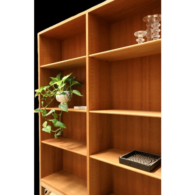 Tall Bookcase in Oak by Børge Mogensen for FDB, 1960s For Sale - Image 8 of 15