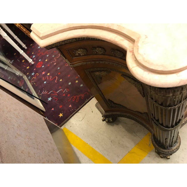 Wood 1930s Wood and Bronze Credenza For Sale - Image 7 of 13